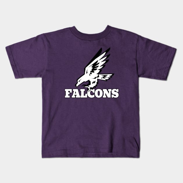 Falcons Mascot Kids T-Shirt by Generic Mascots